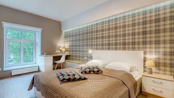 1 soverom, safe på rommet, skrivebord og lydisolert