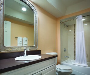 Hair dryer, towels, toilet paper