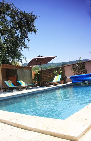Outdoor pool - Country house, secure swimming pool and landscape meadow, excellent services (Villars)
