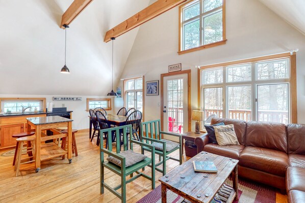 TV, fireplace, video games, DVD player - Dog-friendly Woodland home near ski resort with firepit (Greenwood)