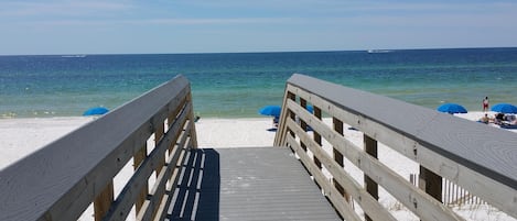 Accommodatie ligt op het strand
