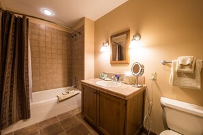 Hair dryer, towels, soap, toilet paper - Open-Concept Suite | Fireplace | Near the Slopes (Crested Butte)