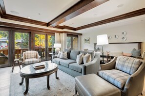 Smart TV, fireplace, video games, books