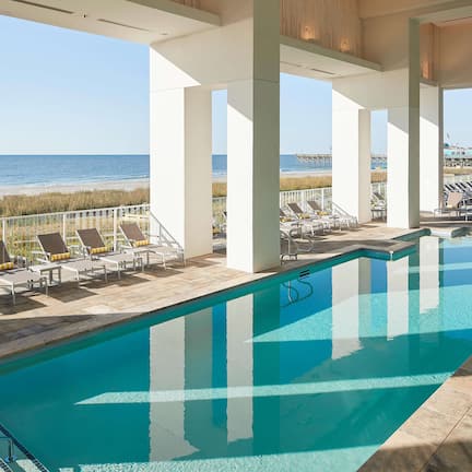 2 outdoor pools, open 8:00 AM to 10:00 PM, sun loungers