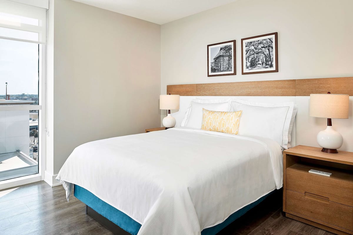 1 habitación y ropa de cama de alta calidad