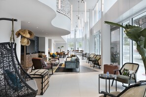 Sittområde i lobbyn