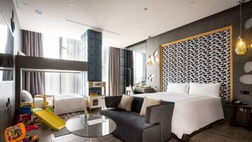 Family Children Suite (Consecutive night 11 pm check-out required) | Desk, blackout drapes, soundproofing, free cribs/infant beds