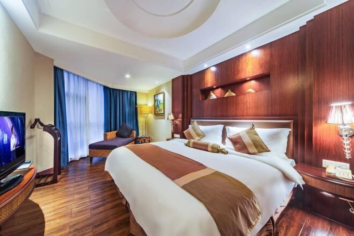 In-room safe, desk, blackout curtains, iron/ironing board