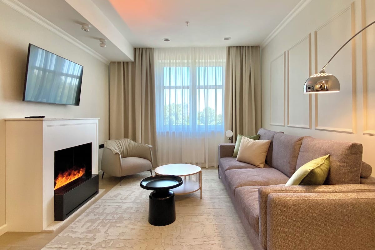 Suite Executive, 2 camere da letto | 1 camera, biancheria da letto di alta qualità, minibar, una scrivania