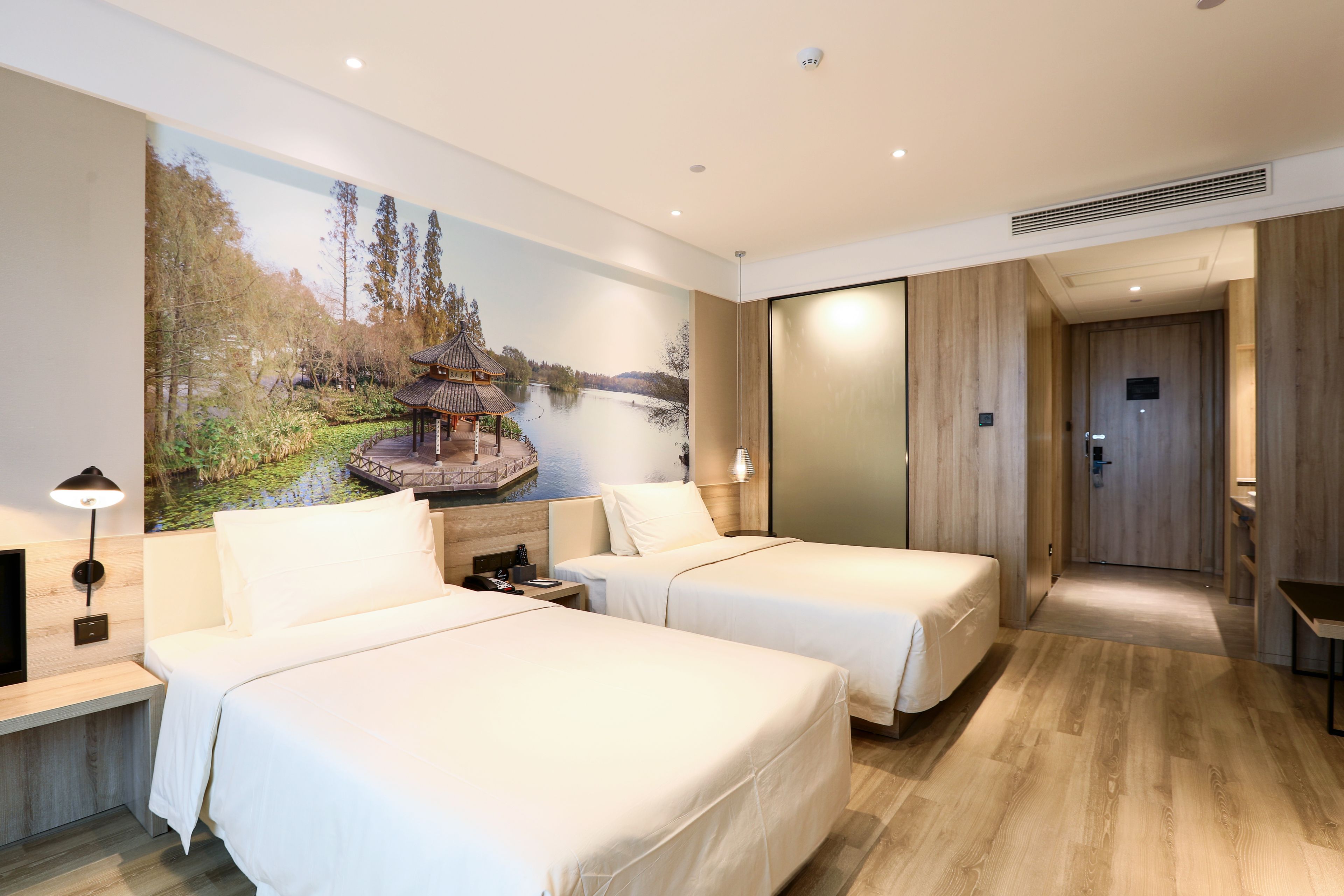 junior twin room | 1 bedroom, down duvets, memory-foam beds, desk