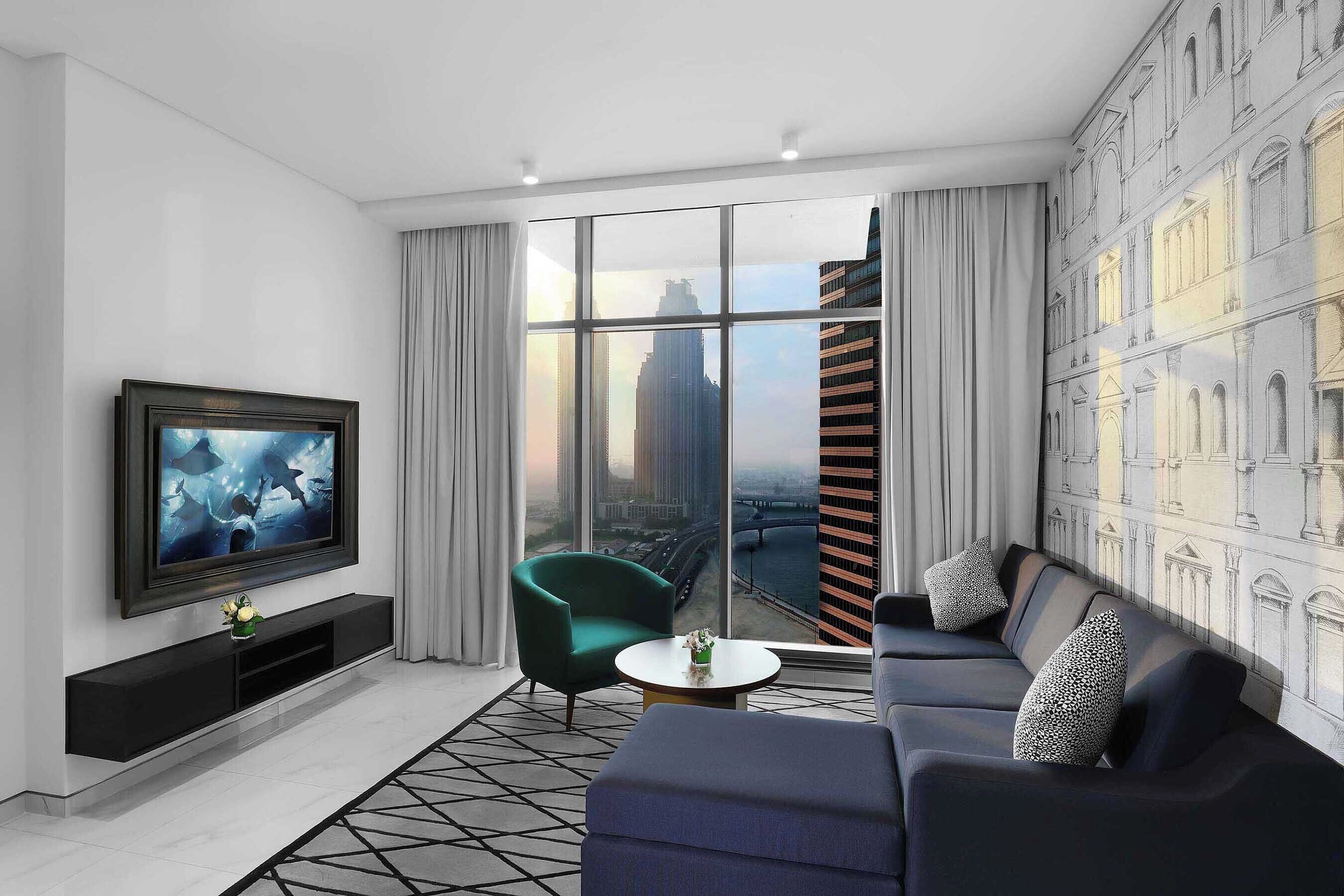 Executive appartement, 1 slaapkamer | Uitzicht vanuit de kamer