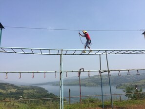 Outdoor rock climbing