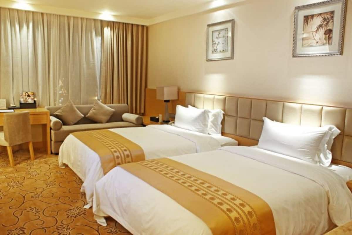 in-room safe, desk, blackout curtains, soundproofing