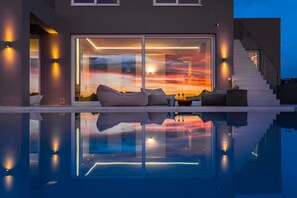 Front of property – evening/night