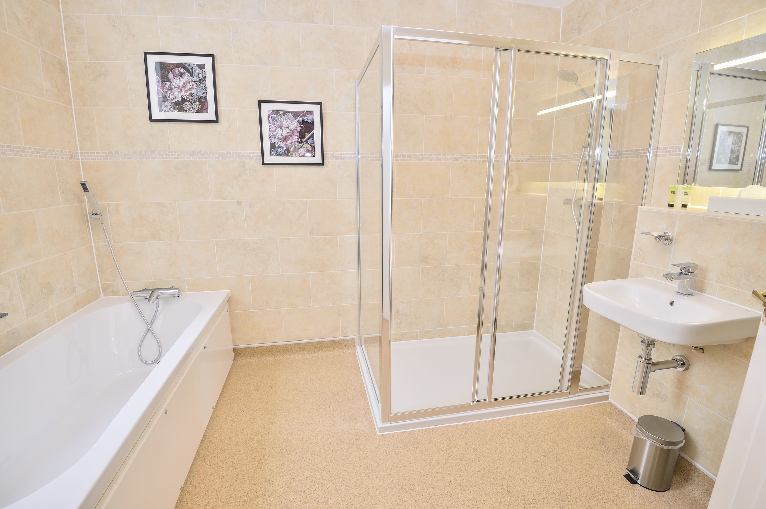 family room, 1 double bed with sofa bed, non smoking | bathroom | free toiletries, hair dryer, towels