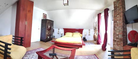 1 soverom, strykejern/-brett, reiseseng for barn og wi-fi (inkludert)