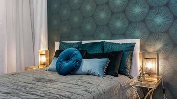 1 bedroom, hypo-allergenic bedding, individually decorated