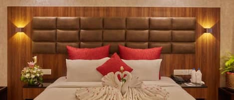 Club tweepersoonskamer, roken, uitzicht op tuin | Lakens van Egyptisch katoen, luxe beddengoed, Tempur Pedic-bedden