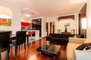 Standard Apartment | Living area - P&O Apartments Slominskiego 7 (Warsaw)