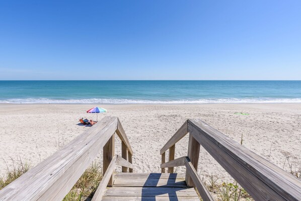 Accommodatie ligt op het strand
