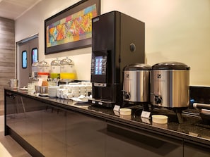 Free daily buffet breakfast