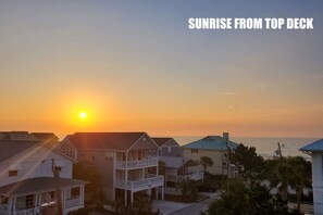 Enjoy breathtaking ocean views from the top deck.