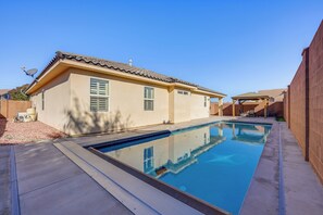 A heated pool
