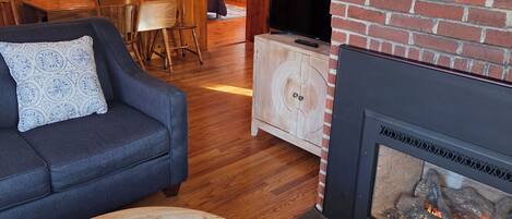 TV connectée, cheminée