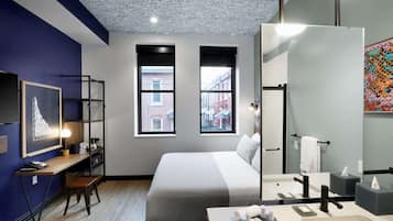 Egyptian cotton sheets, premium bedding, pillow-top beds, in-room safe