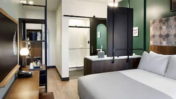 Egyptian cotton sheets, premium bedding, pillowtop beds, in-room safe