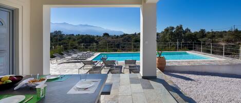 A heated pool