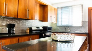 Coffee/tea maker, full-sized fridge, microwave, oven - Exclusive Penthouse with Hot Tub (Santiago de los Caballeros)