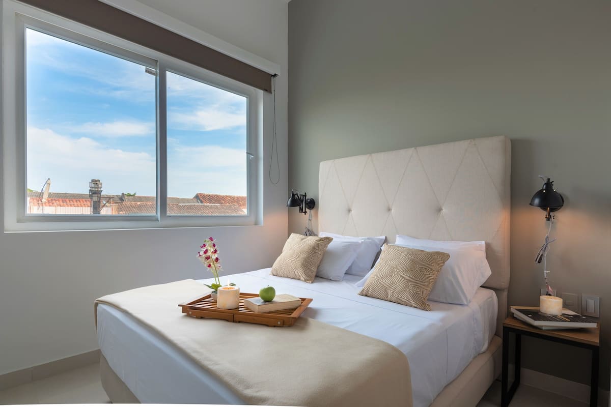 Minibar, blackout curtains, iron/ironing board, free WiFi