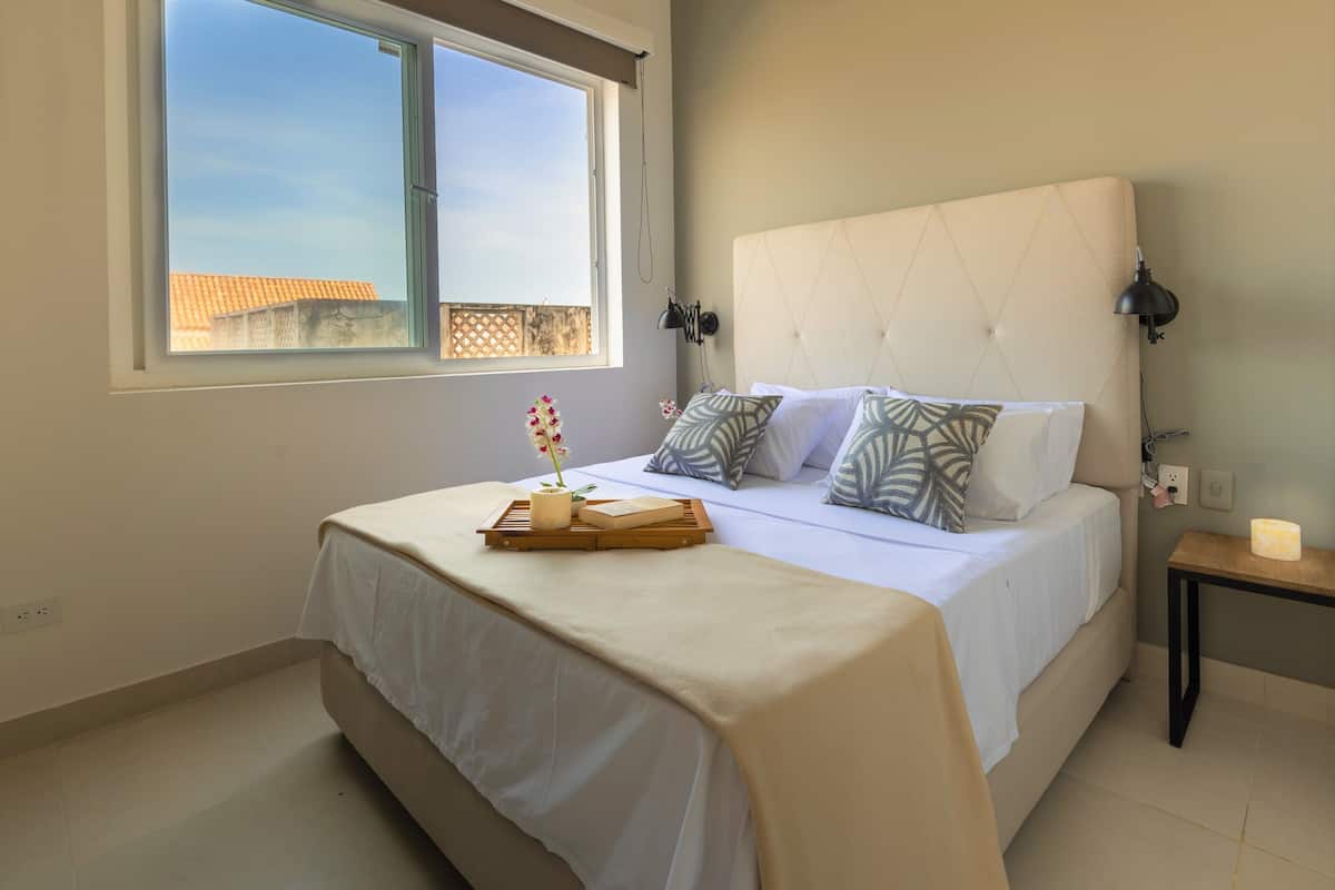 Minibar, blackout curtains, iron/ironing board, free WiFi