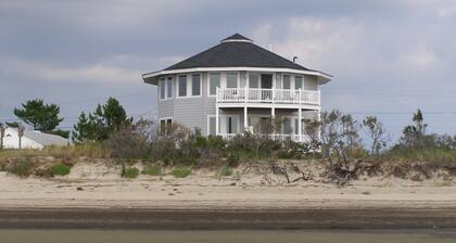 Vista panorámica de la bahía de Delaware