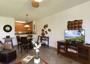 Smart TV, table football, ping pong, toys