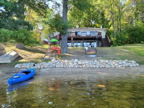 Spacious lakefront home on peaceful Cable Lake.