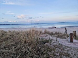 En la playa 