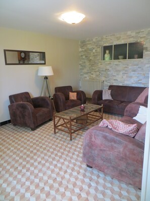 Televisión, reproductor de DVD y libros 