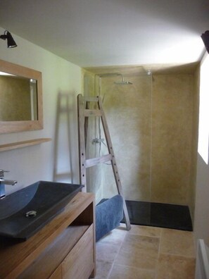 Shower, hair dryer - Charming Magnanerie with swimming pool and pétanque court in an idyllic setting (Bonnieux)