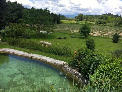 Charming Magnanerie with swimming pool and pétanque court in an idyllic setting