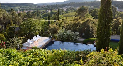 Belle maison avec piscine privĂ©e Ă dĂ©bordement chauffĂ©e Ă 16 km dâUzes