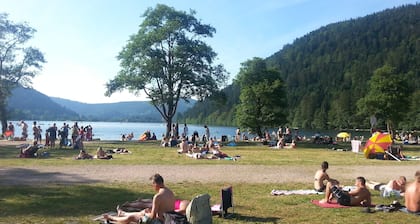 Chalet les Skirons 12-18 henkilöä Etelään päin, luonnon ympäröimänä.