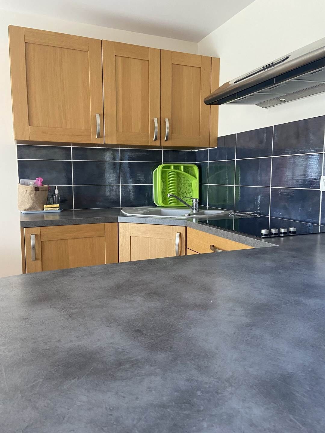 Fridge, microwave, oven, coffee/tea maker