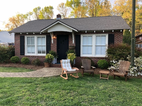 Exterior. Bungalow located in downtown Tryon, N.C.