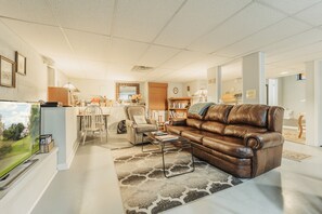 Smart TV, video games, DVD player, books