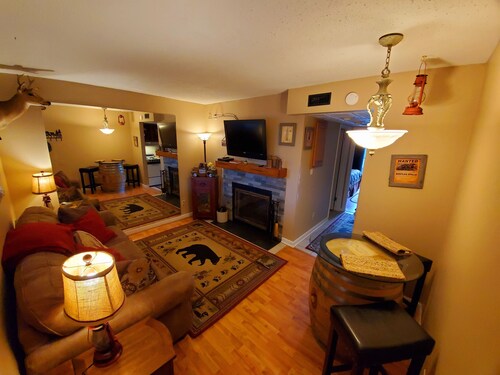 Downtown! Walk to downtown! Fireplace!  Indoor Heated Pool! Free Parking!