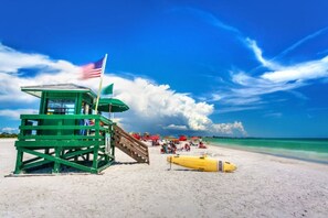 On the beach