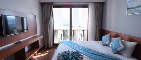 Minibar, in-room safe, desk, blackout curtains