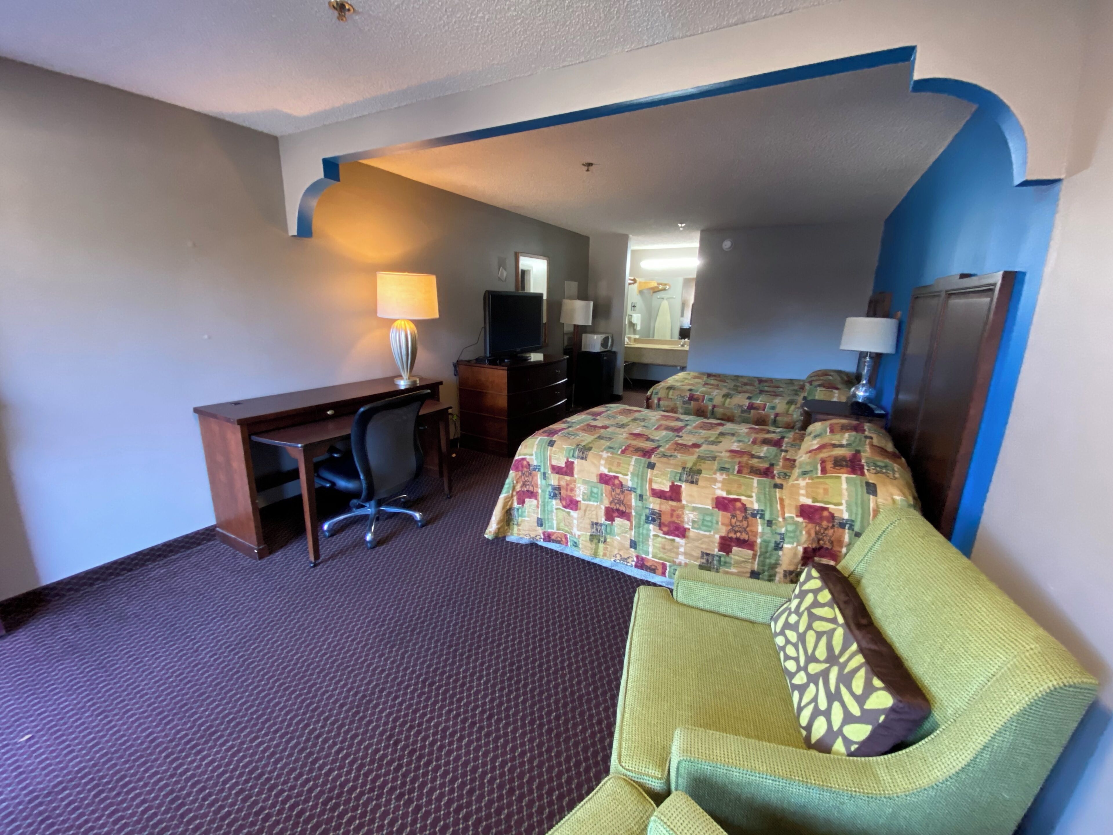 Standard Room, 2 Double Beds, Non Smoking, Refrigerator & Microwave | Individually furnished, desk, free WiFi